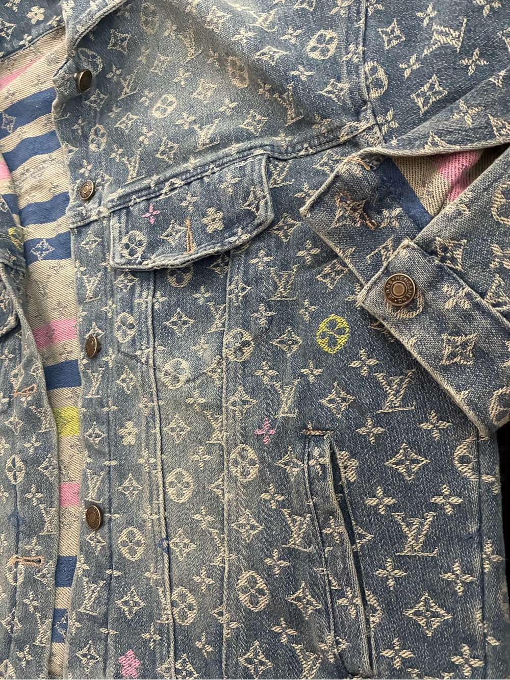 New Womens Luxury Jean Jacket Size M/L